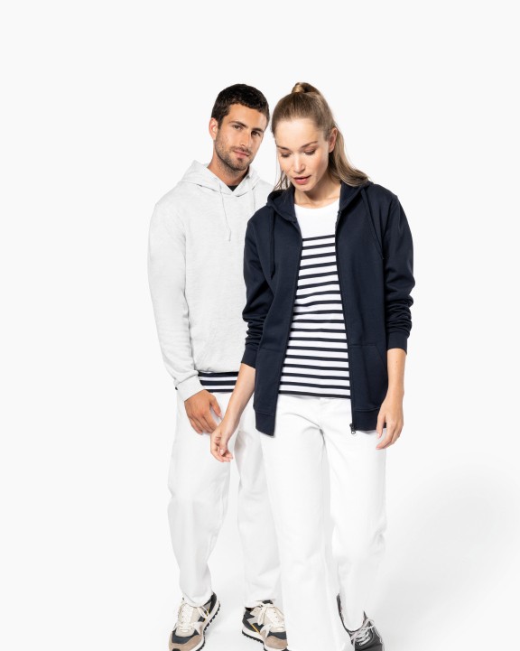Sweat-shirt personnalisable KARIBAN Sweat-shirt recyclé zippé à capuche unisexe