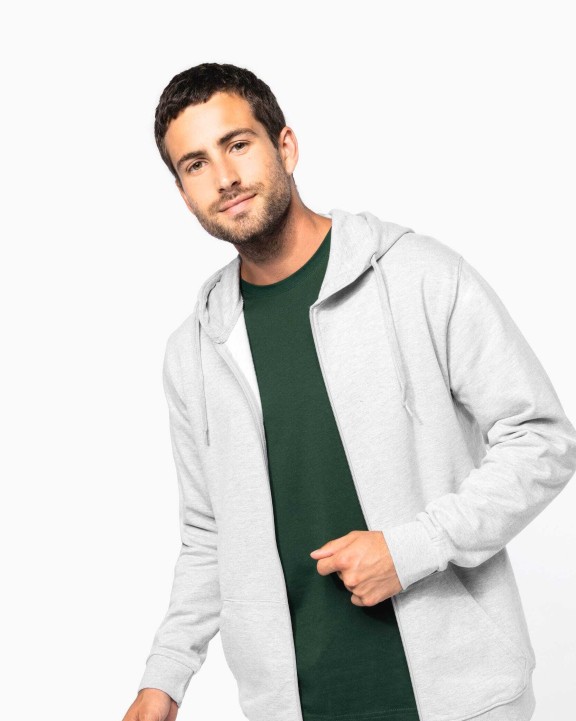 KARIBAN Recyceltes Unisex-Sweatshirt mit Reißverschluss und Kapuze Sweatshirt personalisierbar