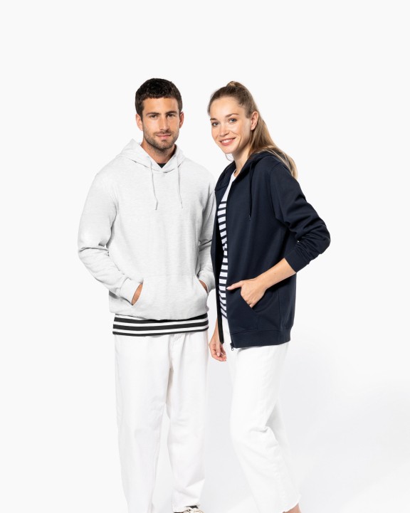 Sweat-shirt personnalisable KARIBAN Sweat-shirt recyclé zippé à capuche unisexe