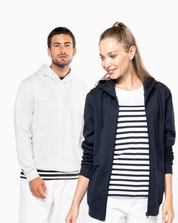 Sweat-shirt personnalisable KARIBAN Sweat-shirt recyclé zippé à capuche unisexe