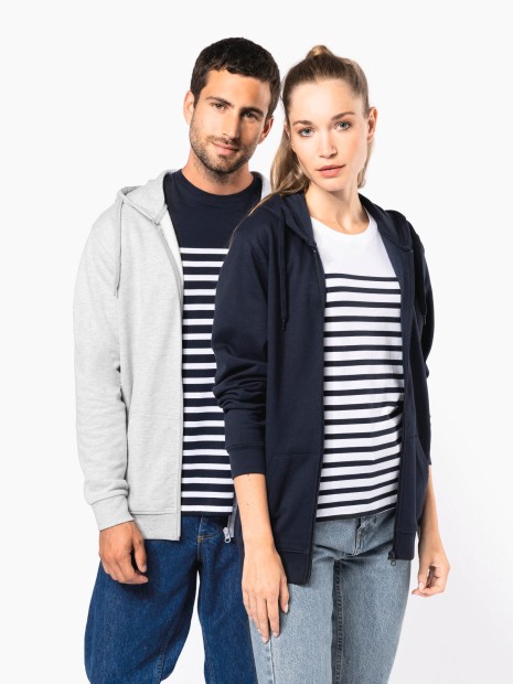 Sweat-shirts à personnaliser KARIBAN Sweat-shirt recyclé zippé à capuche unisexe 