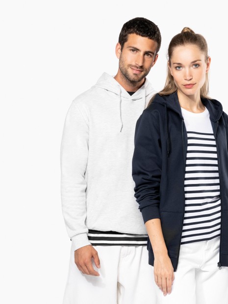 Sweat-shirts à personnaliser KARIBAN Sweat-shirt recyclé zippé à capuche unisexe 