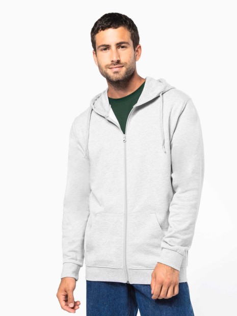 Sweat-shirts à personnaliser KARIBAN Sweat-shirt recyclé zippé à capuche unisexe 