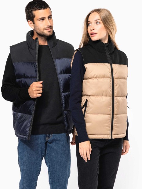 Vestes à personnaliser KARIBAN Bodywarmer matelassé bi-ton unisexe 