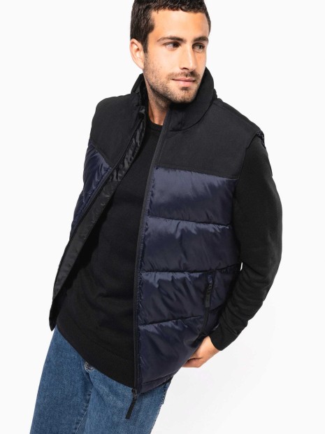 Vestes à personnaliser KARIBAN Bodywarmer matelassé bi-ton unisexe 