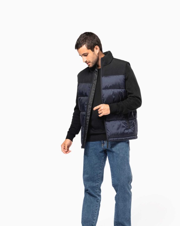 KARIBAN Gesteppter Unisex-Bodywarmer in zwei Farbtönen Jacke personalisierbar