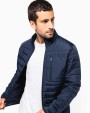 KARIBAN Jacke aus zwei Materialien für Herren Jacke personalisierbar