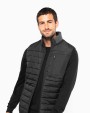 KARIBAN Bodywarmer aus zwei Materialien für Herren Jacke personalisierbar