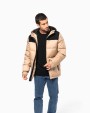 KARIBAN Unisex Steppparka mit Kapuze in zwei Farbtönen Jacke personalisierbar