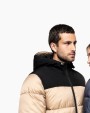 KARIBAN Unisex Steppparka mit Kapuze in zwei Farbtönen Jacke personalisierbar