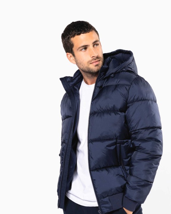 KARIBAN Recycelte Unisex-Ripstop-Jacke mit Kapuze Jacke personalisierbar