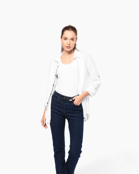 KARIBAN Basic-Jeans für Damen Hose personalisierbar