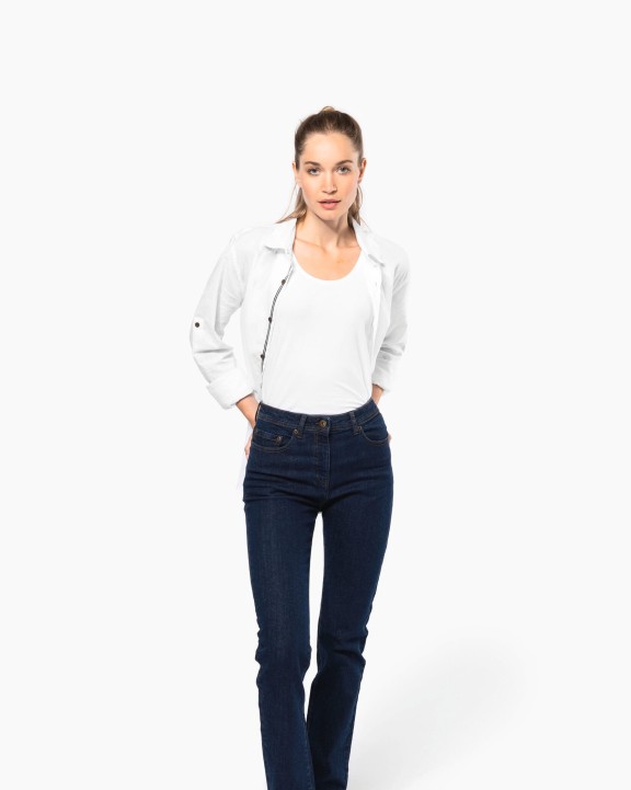KARIBAN Basic-Jeans für Damen Hose personalisierbar