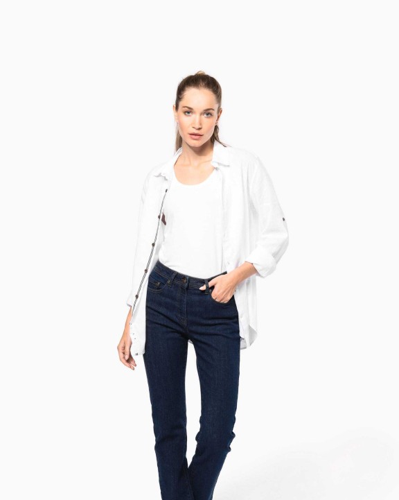 KARIBAN Basic-Jeans für Damen Hose personalisierbar