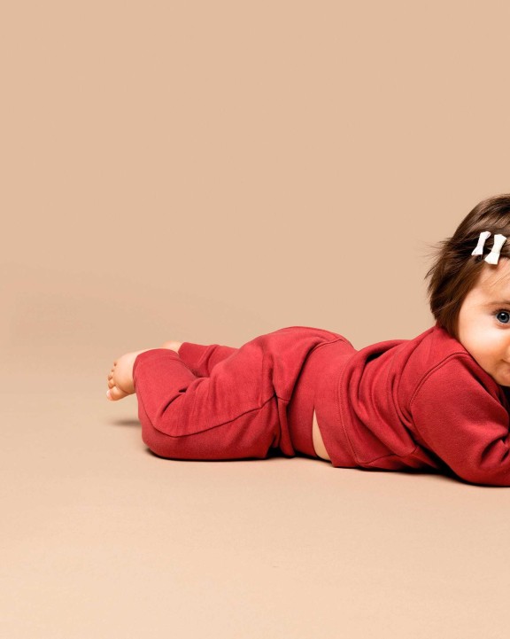 KARIBAN Umweltfreundliche Molton-Hose für Babys Hose personalisierbar