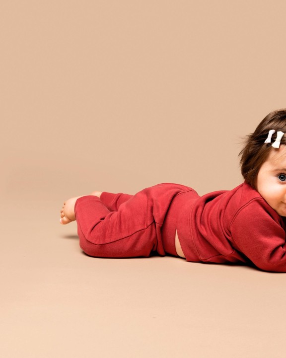 KARIBAN Umweltfreundliche Molton-Hose für Babys Hose personalisierbar