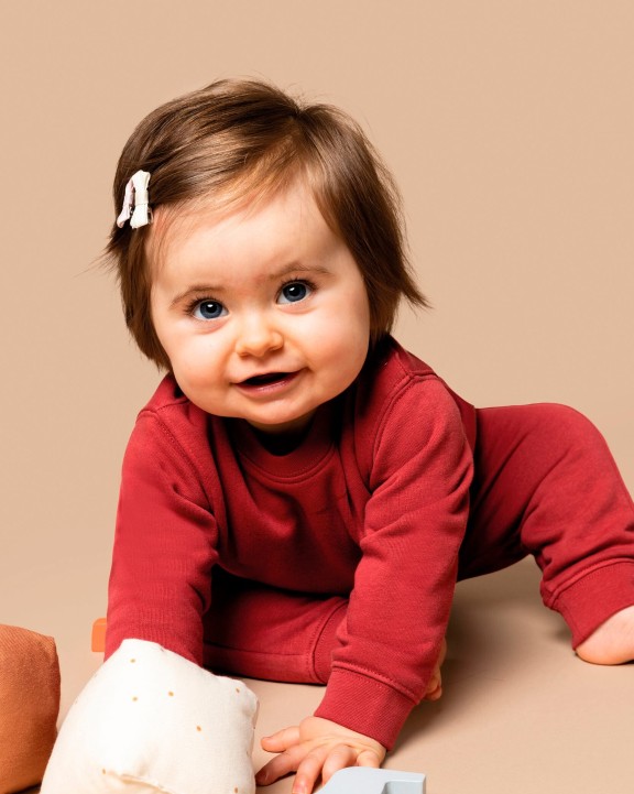 Sweater KARIBAN Ecologische baby sweater voor bedrukking &amp; borduring
