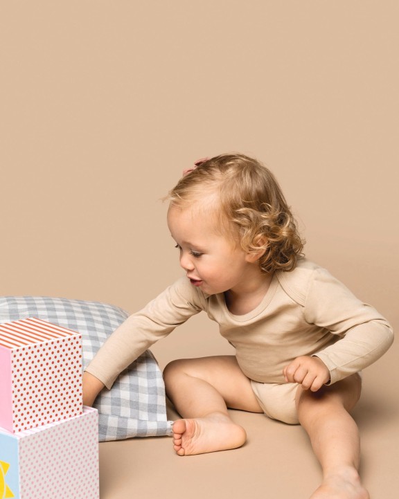 Jas KARIBAN Baby body van biologisch katoen voor bedrukking &amp; borduring