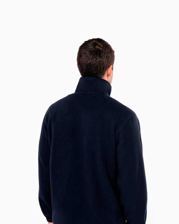 KARIBAN Verstellbare Fleecejacke mit elastischen Ärmelbündchen Jacke personalisierbar