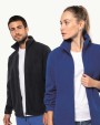KARIBAN Verstellbare Fleecejacke mit elastischen Ärmelbündchen Jacke personalisierbar