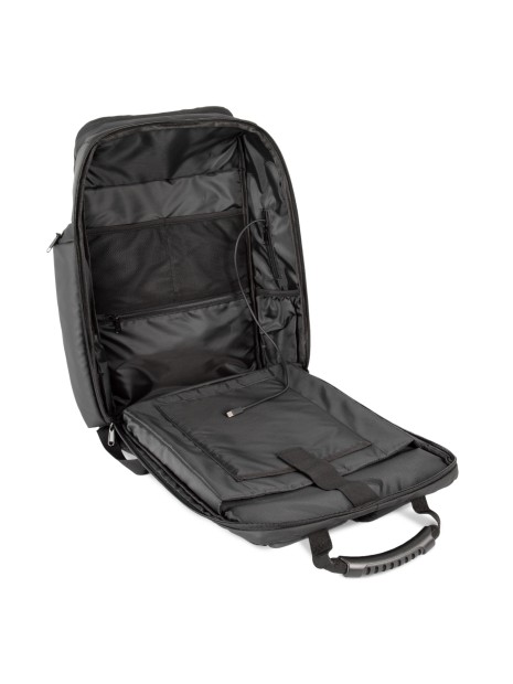 KIMOOD Sac à dos business avec support pour ordinateur noir personnalisable