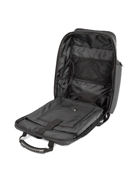 KIMOOD Sac à dos business avec support pour ordinateur noir personnalisable