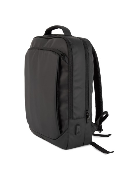 KIMOOD Sac à dos business pour documents et ordinateur portable/tablette Kialma par K-loop noir personnalisable