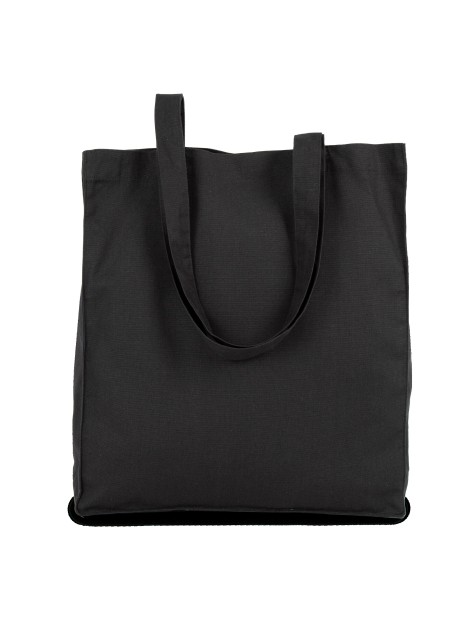 KIMOOD Tote bag K-loop Organic noir personnalisable