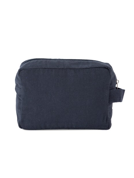 KIMOOD Trousse de toilette K-loop Organic bleu marine personnalisable