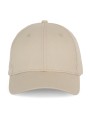 K-UP Casquette en coton et polyester recyclés K-loop tracking - 6 panneaux calvi beige personnalisable