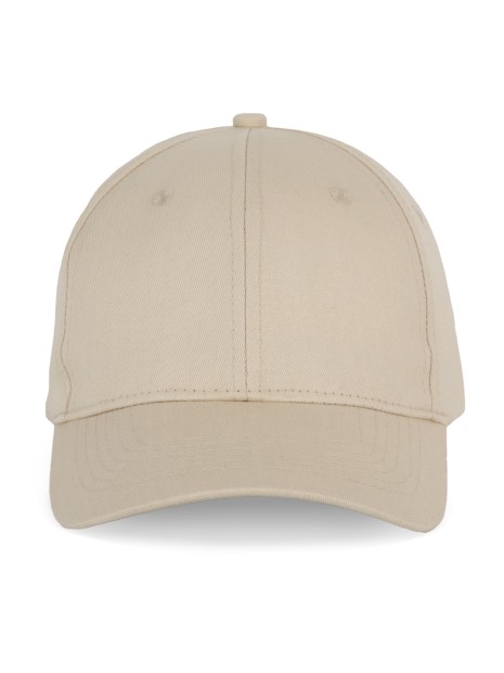 K-UP Casquette en coton et polyester recyclés K-loop tracking - 6 panneaux calvi beige personnalisable