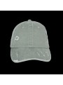 NATIVE SPIRIT Casquette écoresponsable effet déchiré unisexe washed almond green personnalisable