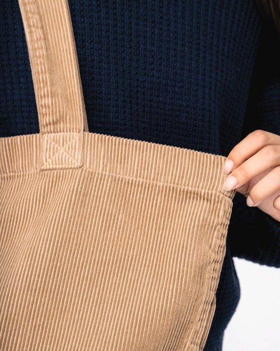 Tas & zak NATIVE SPIRIT Ecologische verwassen tas van ribfluweel voor bedrukking &amp; borduring