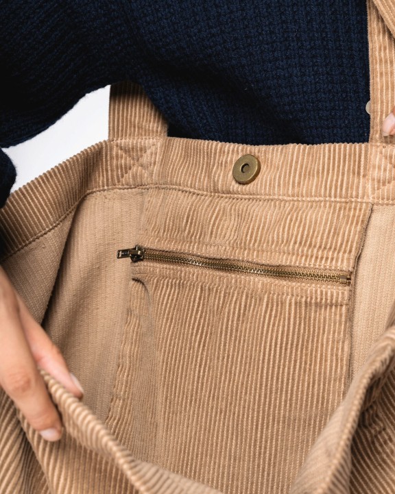 Sac & bagagerie personnalisable NATIVE SPIRIT Sac écoresponsable délavé en velours côtelé