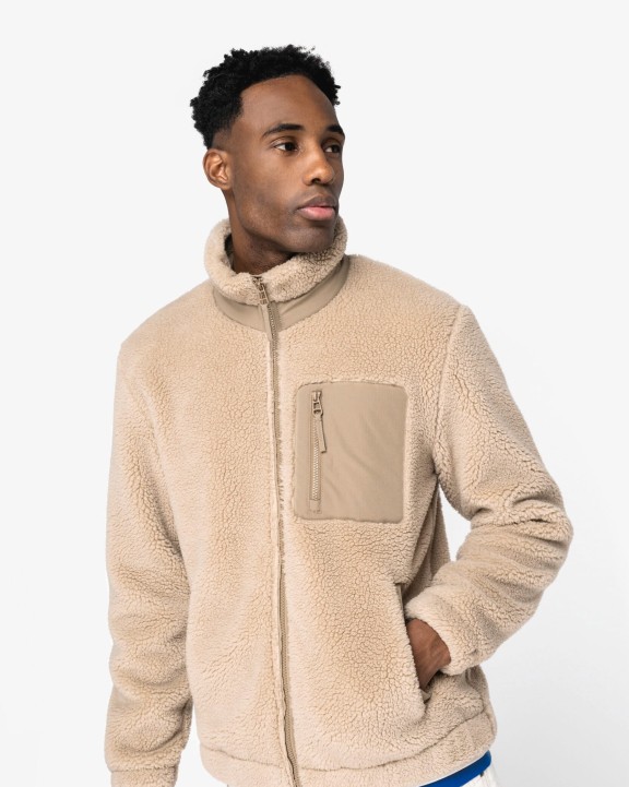 Laine polaire personnalisable NATIVE SPIRIT Veste écoresponsable en sherpa unisexe