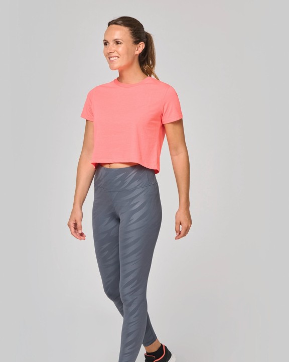 T-shirt personnalisable PROACT Crop top triblend femme