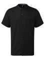 PREMIER Veste chef cuisinier manches courtes noir personnalisable