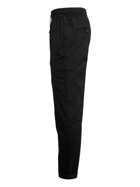 PREMIER Pantalon cargo recyclé Chef noir personnalisable
