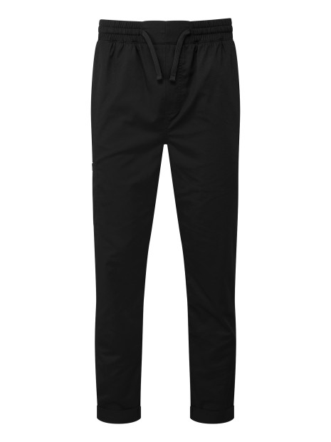 PREMIER Pantalon cargo recyclé Chef noir personnalisable