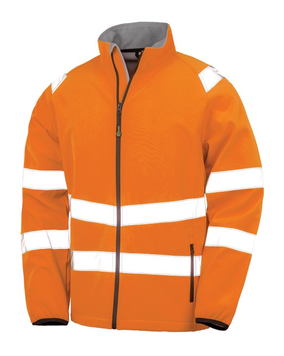 RESULT Recycelte Softshell-Sicherheitsjacke Jacke personalisierbar