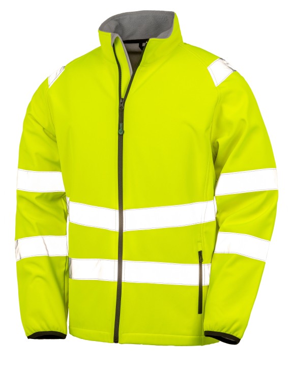 RESULT Recycelte Softshell-Sicherheitsjacke Jacke personalisierbar