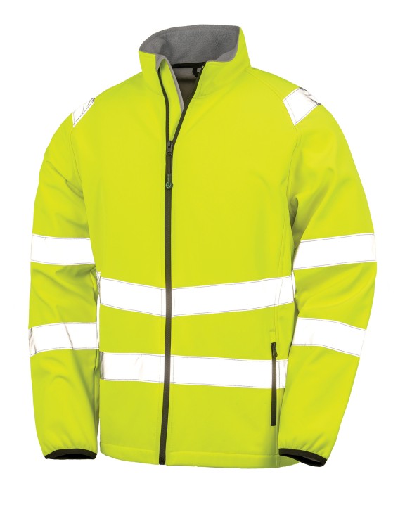 RESULT Recycelte Softshell-Sicherheitsjacke Jacke personalisierbar