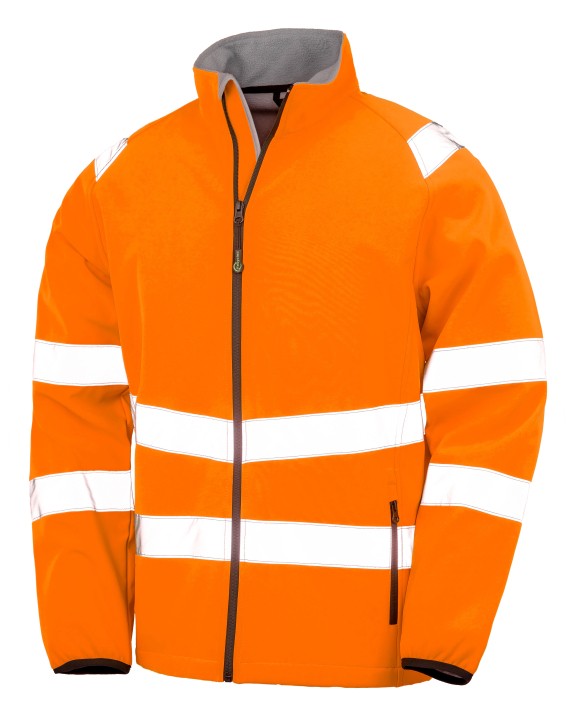 RESULT Recycelte Softshell-Sicherheitsjacke Jacke personalisierbar