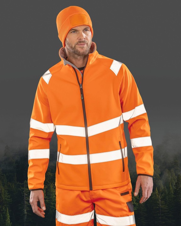 RESULT Recycelte Softshell-Sicherheitsjacke Jacke personalisierbar