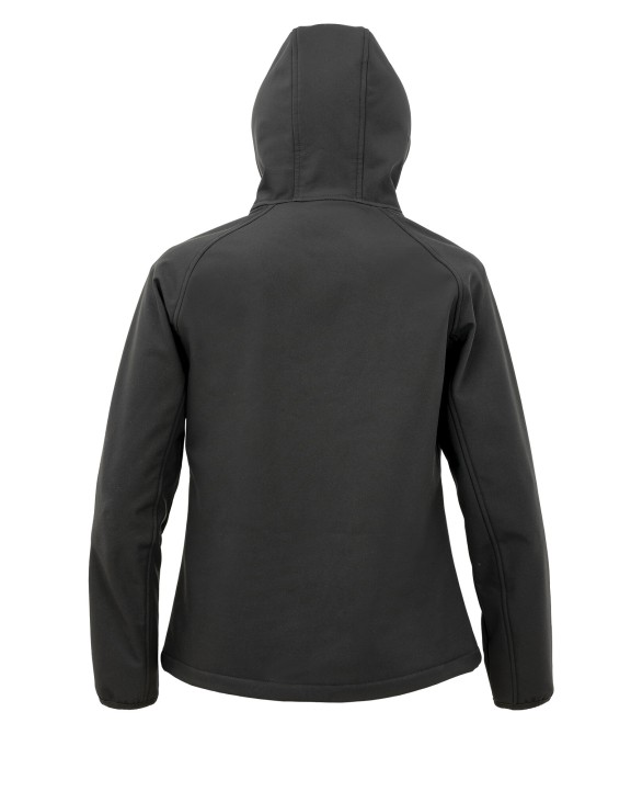 Softshell personnalisable RESULT Veste softshell recyclée 3 couches à capuche femme