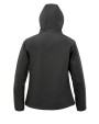 Softshell RESULT 3-laagse gerecycleerde softshell met capuchon voor dames voor bedrukking &amp; borduring