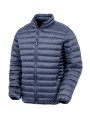 RESULT Veste matelassée recyclée sans capuche bleu marine personnalisable