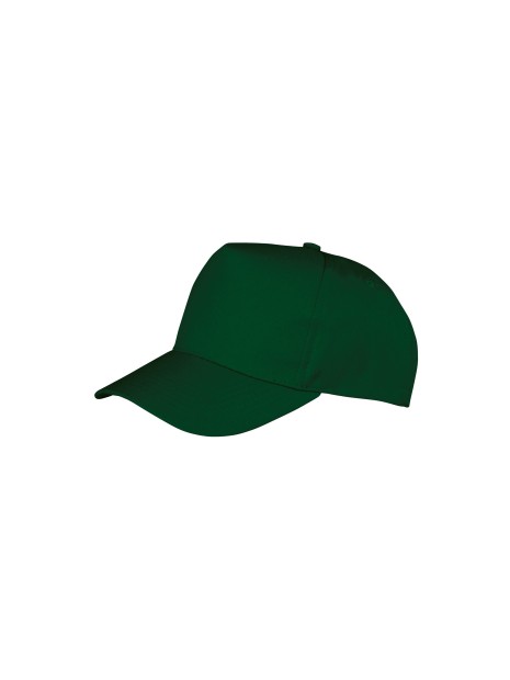 RESULT Casquette recyclée 5 panneaux vert bouteille personnalisable