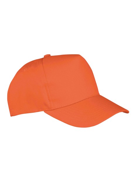 RESULT Casquette recyclée 5 panneaux orange personnalisable