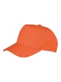 RESULT Casquette recyclée 5 panneaux orange personnalisable